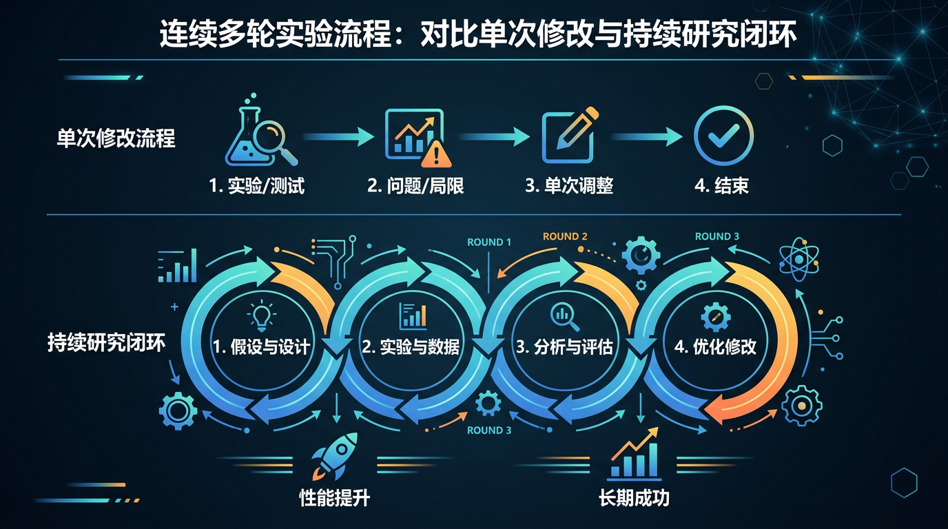 不是单点智能，而是连续研究流程