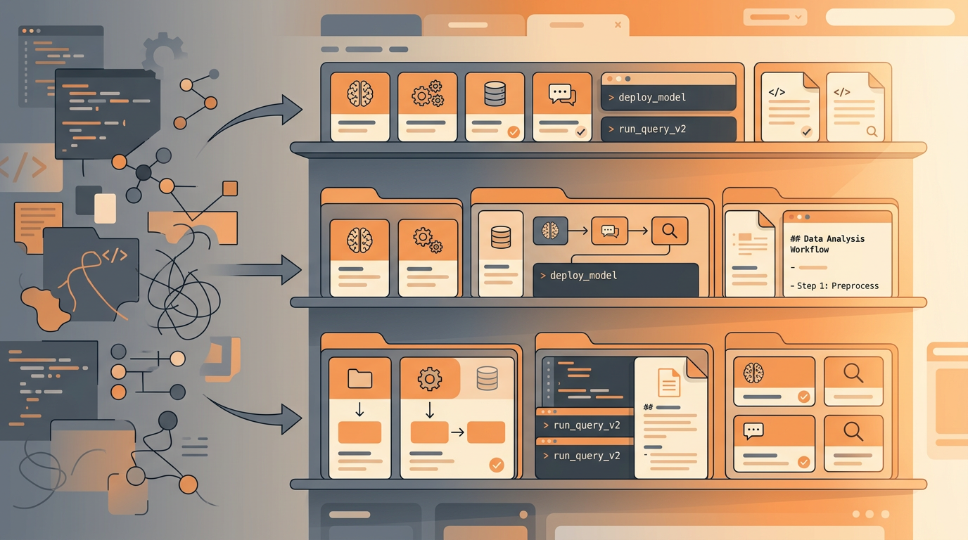 技能资产库 / 工作流模板库示意图