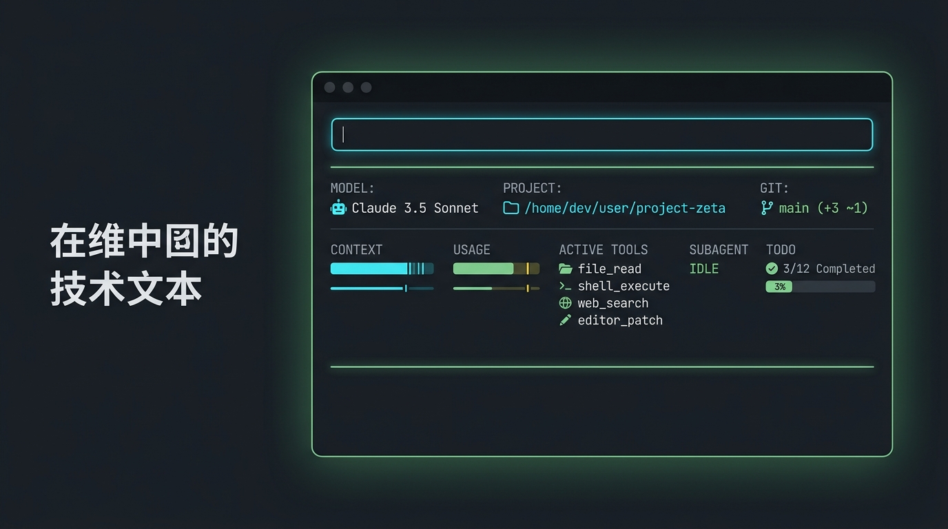 Claude HUD：给 Claude Code 补上一块真正有用的状态栏
