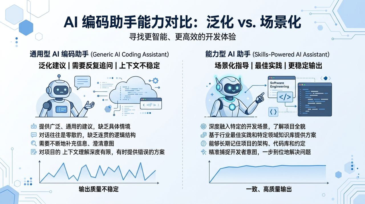 通用 AI 与 Skills 驱动 AI 的差异