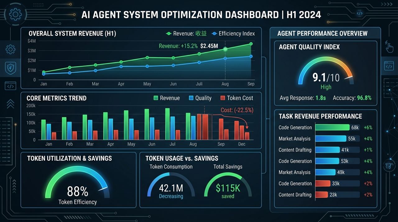 当收入提升、质量提升和 token 下降同时出现时，才说明 skill evolution 不只是概念，而是开始改变系统效率。