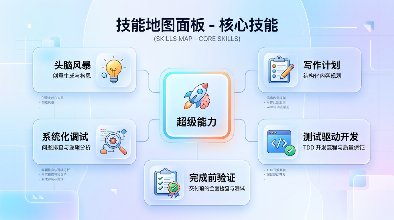 Superpowers 五个常用 skill 地图