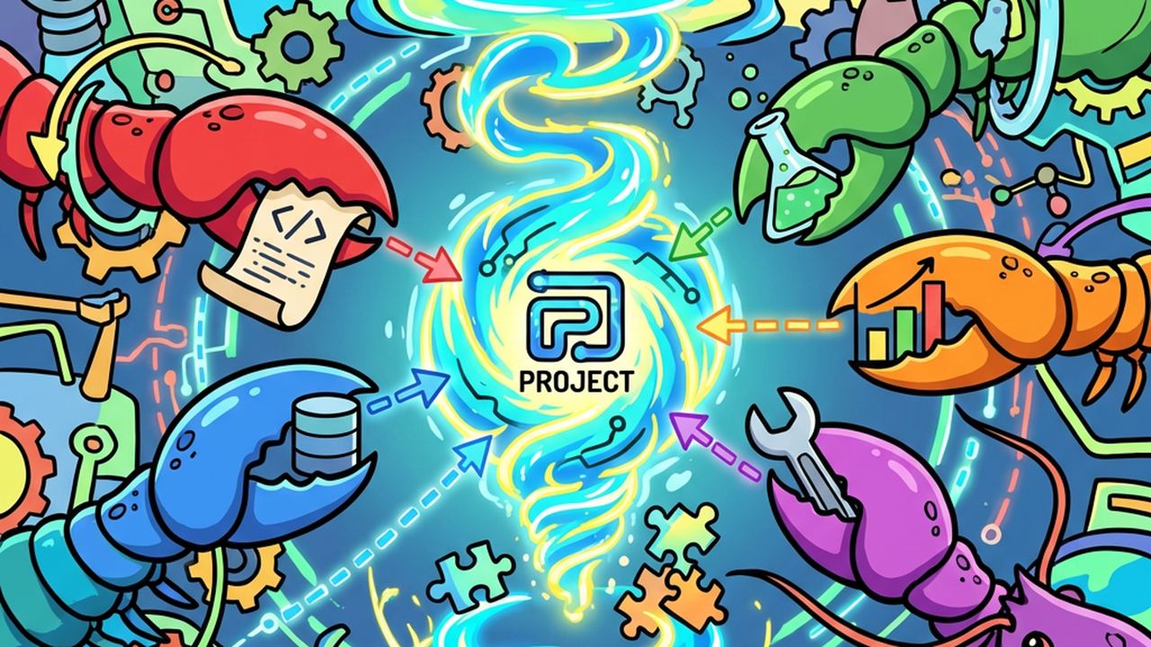 ClawTeam 首页主视觉:One Command, Full Automation。