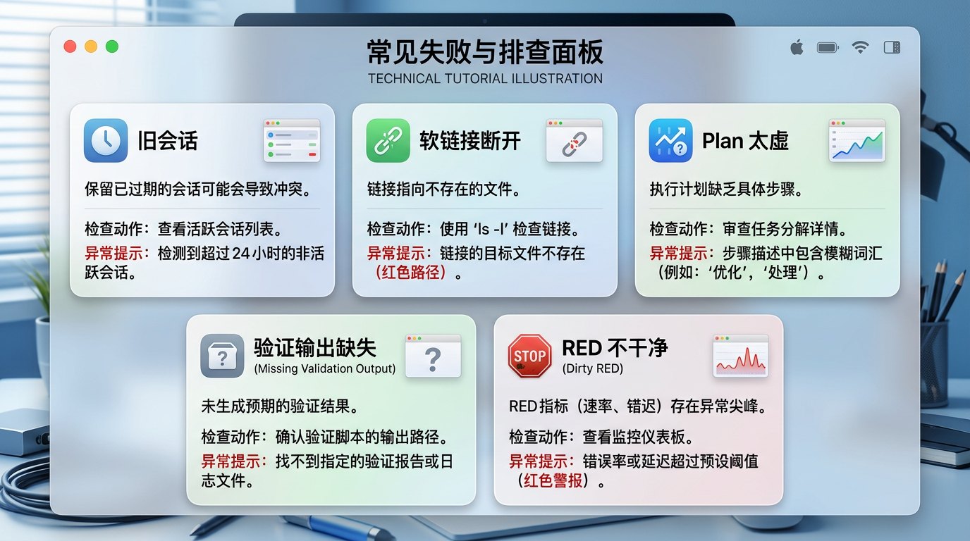 常见失败与排查信息图